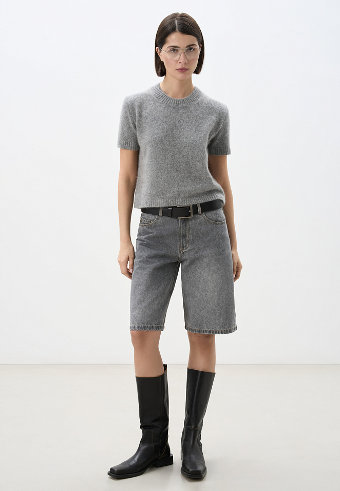 Джинсовые шорты-бермуды из 100% хлопка