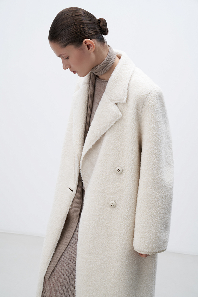 Двустороннее шерстяное пальто