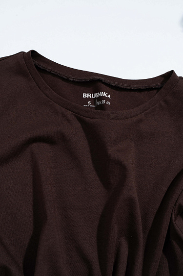 Базовый лонгслив из шерсти и хлопка