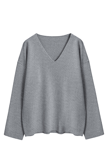 Джемпер с V-образным вырезом 