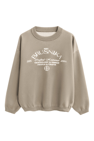 Свитшот с брендированным жаккардом