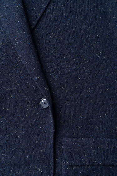 Трикотажный двубортный жакет