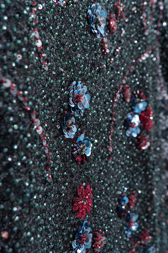 Юбка макси с цветочным орнаментом