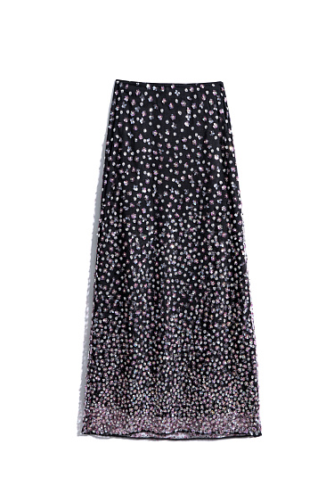 Юбка макси с пайетками