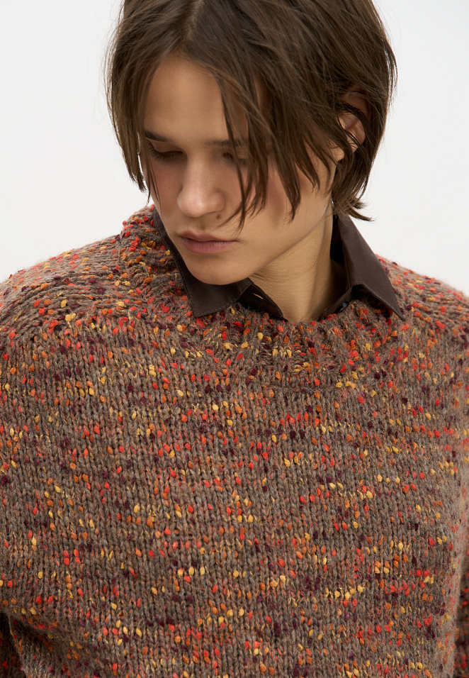 Буклированный джемпер из шерсти альпака