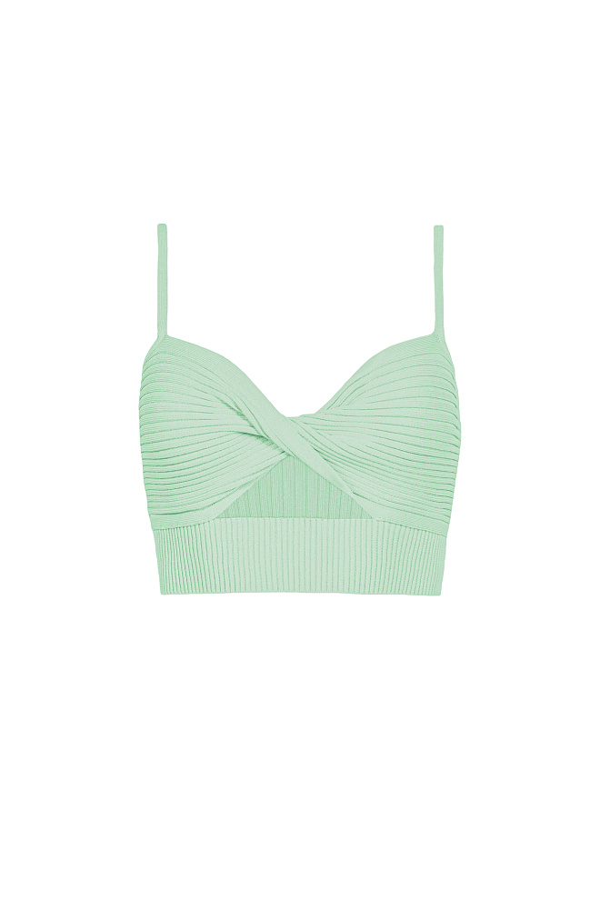 Топ с перекрутом спереди