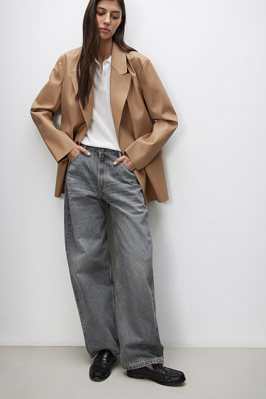 Жакет из двусторонней экокожи