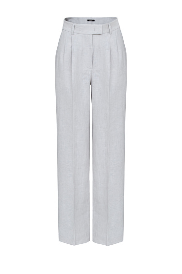 Брюки палаццо из 100% льна