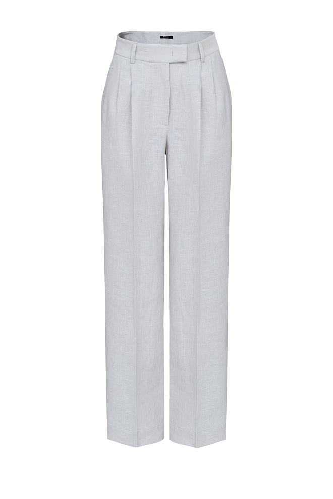 Брюки палаццо из 100% льна