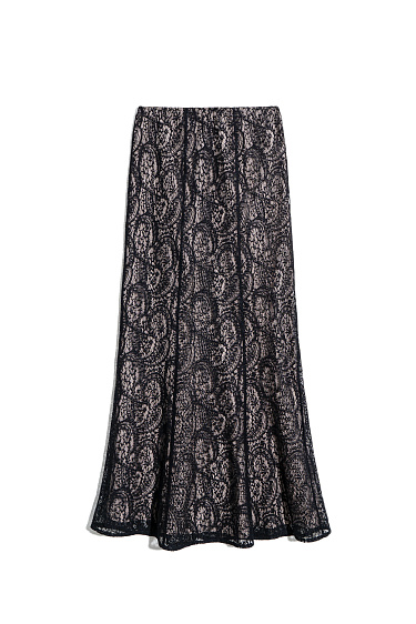 Кружевная юбка макси