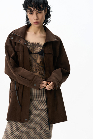 Парка из замши