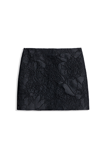 Юбка мини из жаккарда
