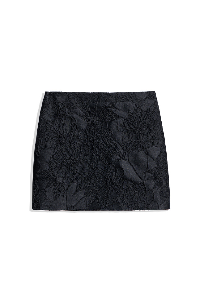 Юбка мини из жаккарда