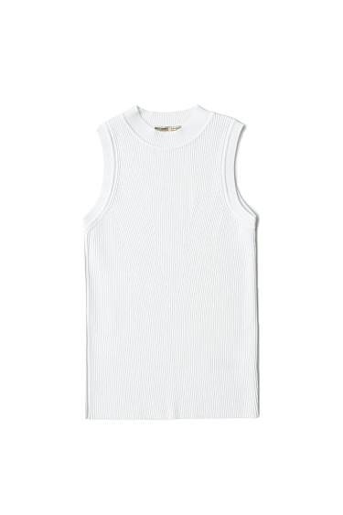 Облегающий топ в мелкий рубчик