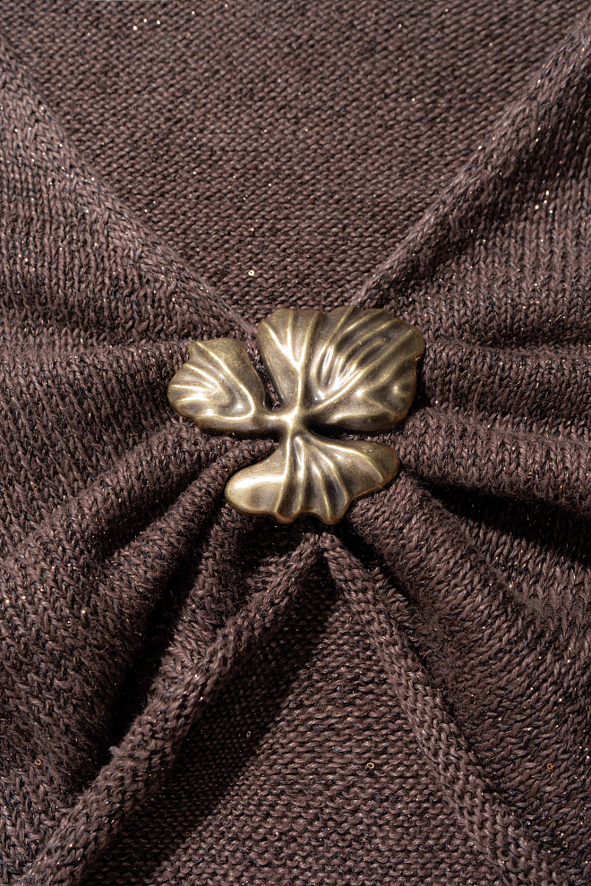 Топ изо льна с люрексом