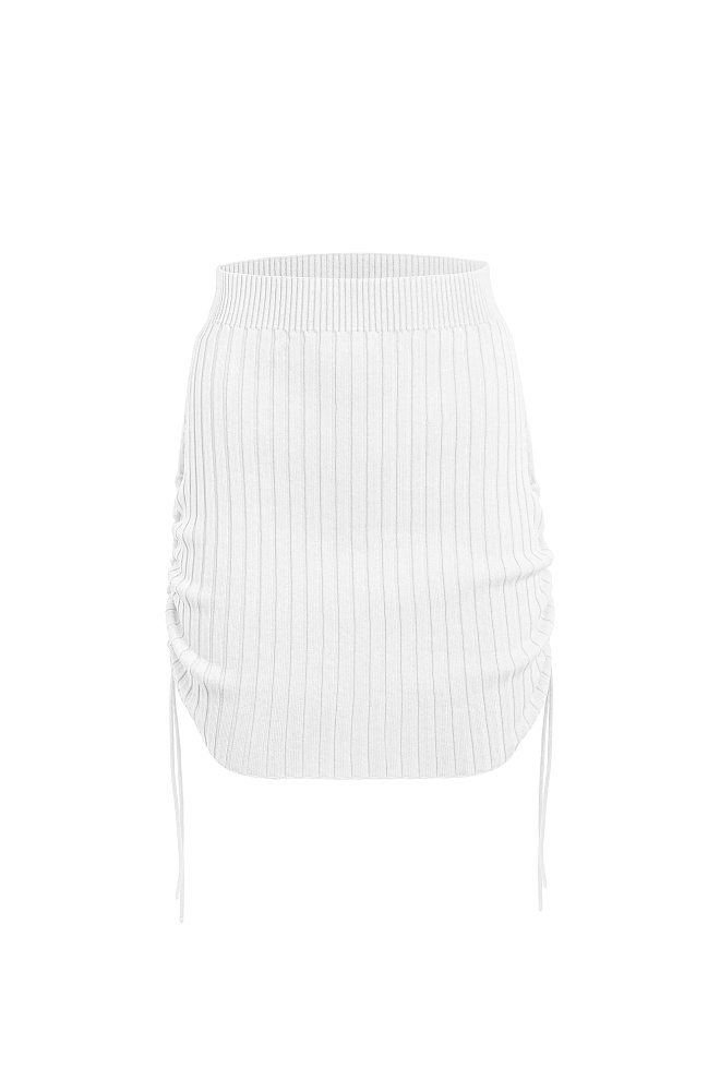 Юбка мини с драпировкой по бокам