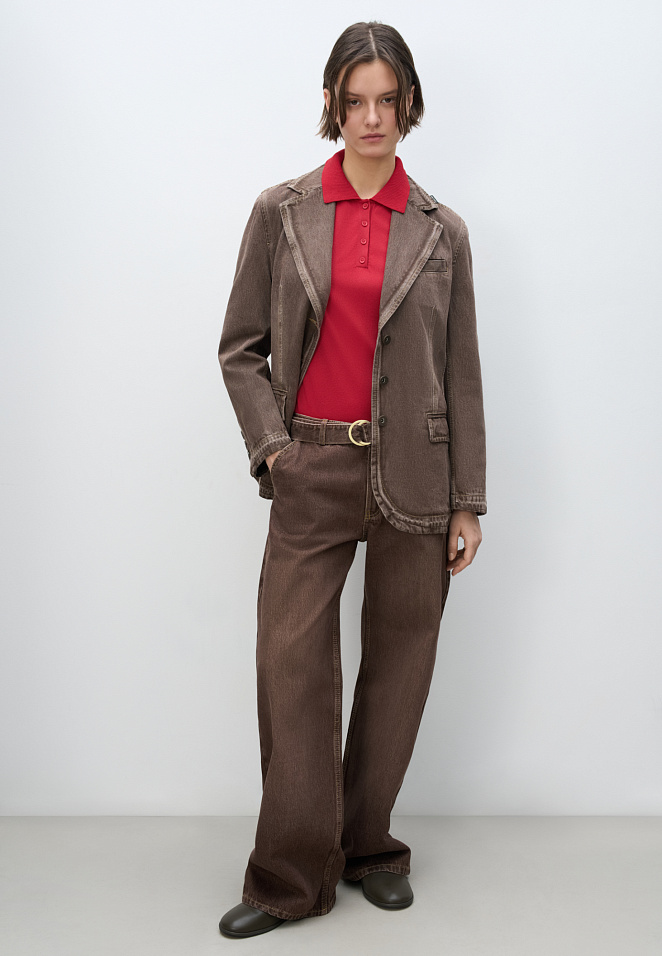 Джинсовый жакет из 100% хлопка