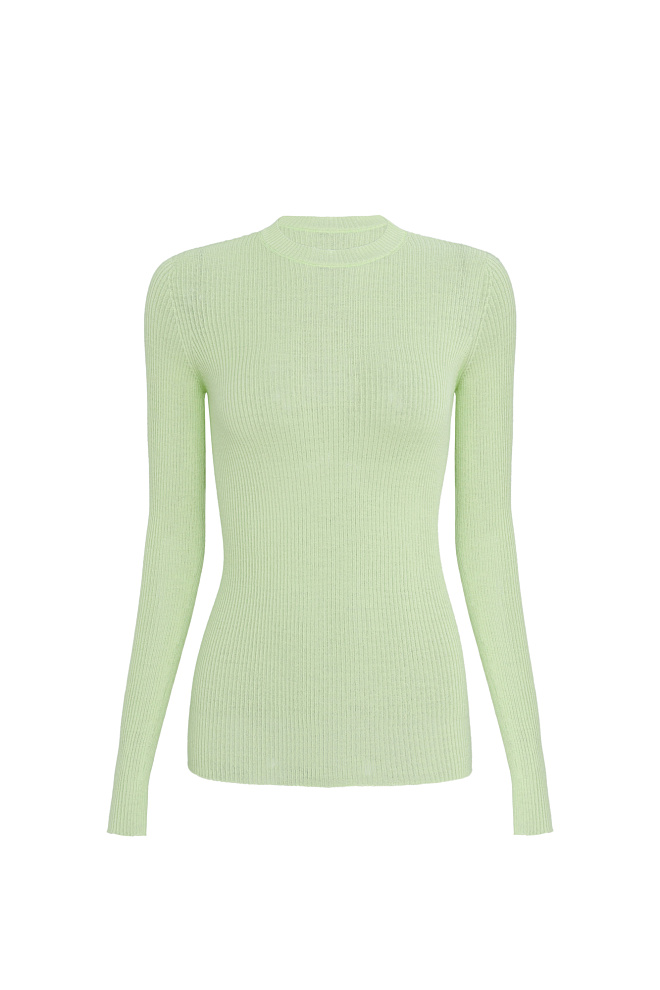 Цельновязаная водолазка из шерсти