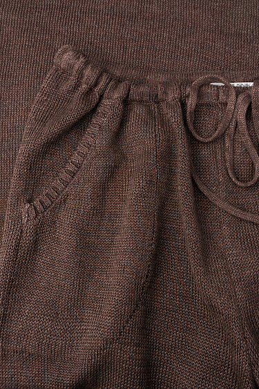 Брюки-алладины из 100% льна