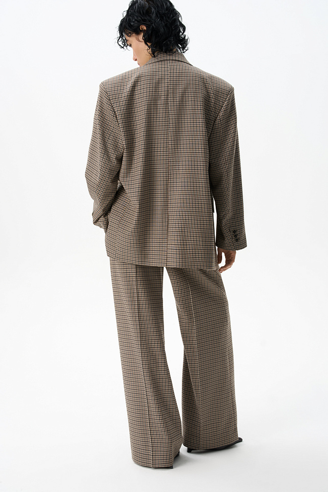 Брюки в клетку виши