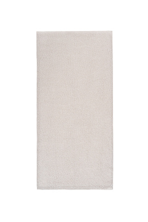 бежевый Широкий палантин из шерсти и мохера. Края изделия выполнены в рубчик.