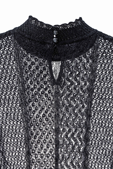 Ажурное платье из мохера и шерсти альпака