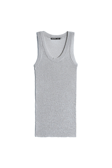 Трикотажный топ с люрексом