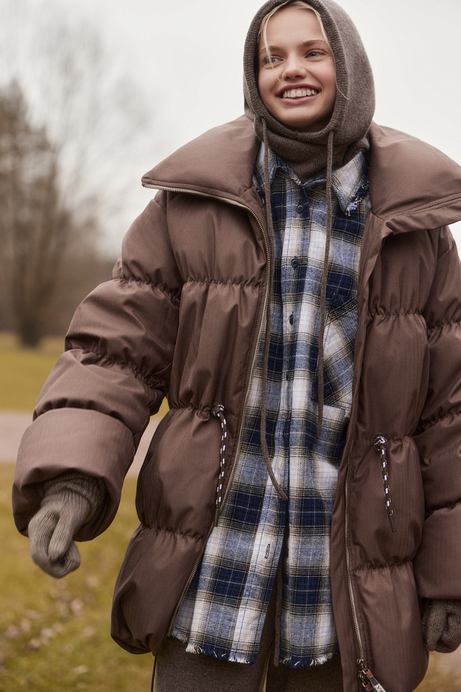 Капор из кашемира и шерсти