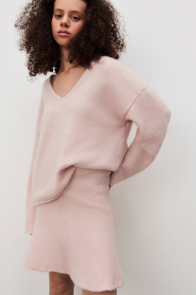 Джемпер из пуха лисы