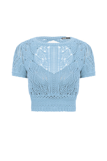 Ажурный топ с открытой спиной