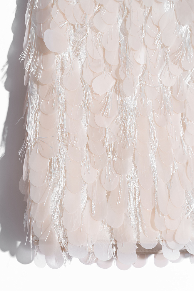 Платье миди с пайетками 