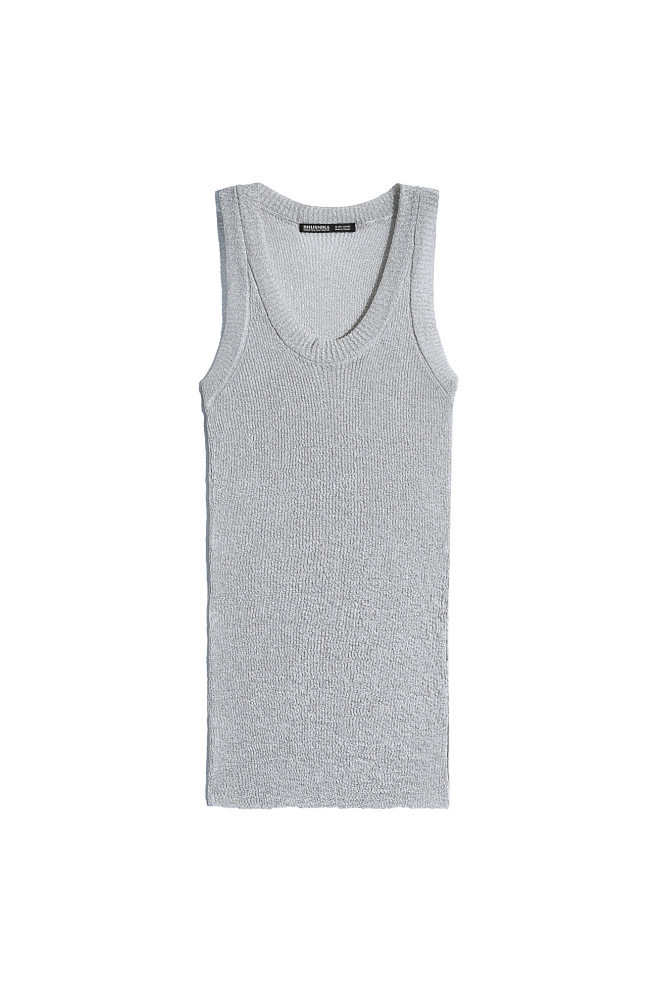 Трикотажный топ с люрексом