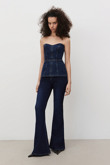 Джинсовый корсет 