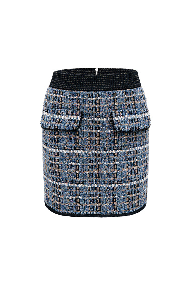 Юбка из фактурного твида