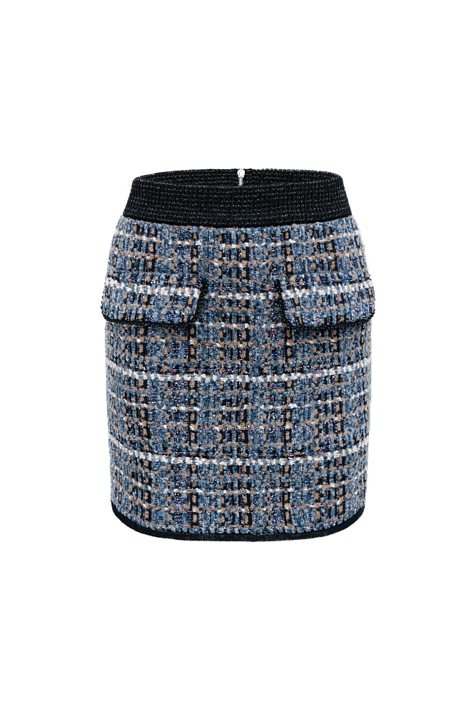 Юбка из фактурного твида