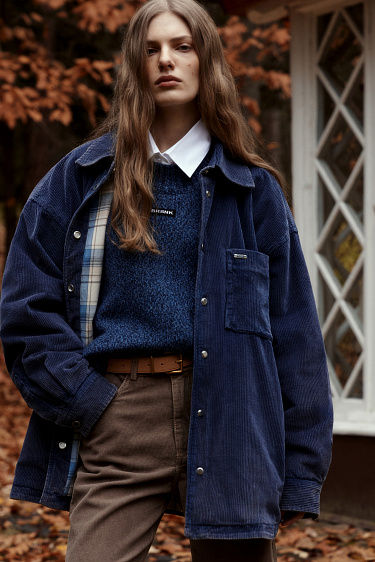 Вельветовая куртка из хлопка