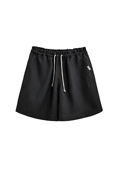 Льняные шорты на кулиске