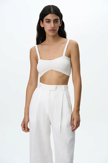 Кроп-топ из вискозы