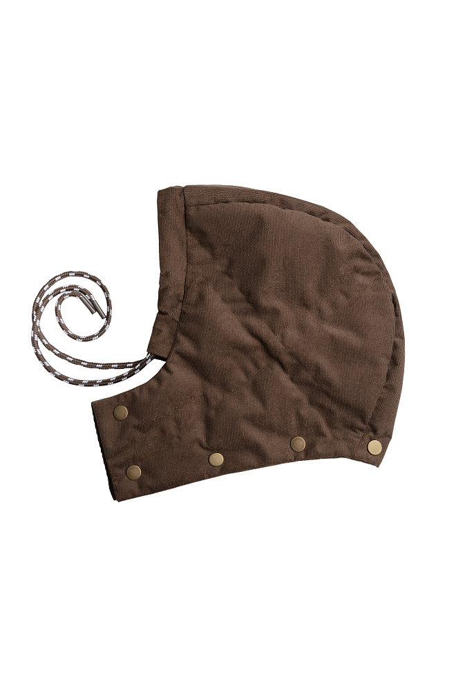 Пуховик с воротником-стойкой