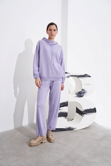 Трикотажные брюки на кулиске