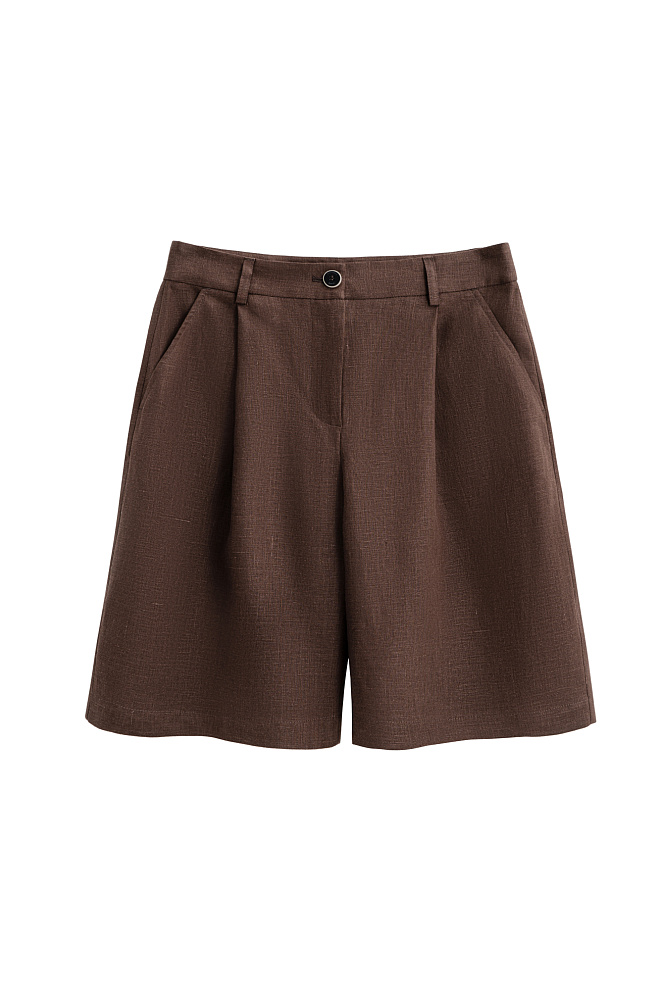 Шорты из 100% льна