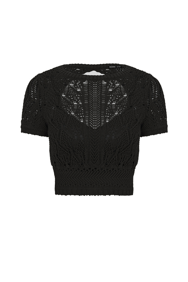 Ажурный топ с открытой спиной
