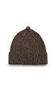 Трикотажная шапка в рубчик. Модель с отворотом.