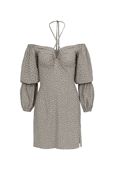 Платье из вискозы с принтом