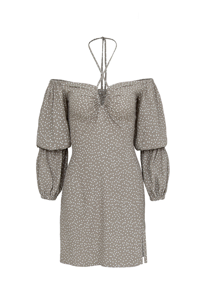 Платье из вискозы с принтом