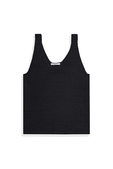 Трикотажный топ из 100% льна