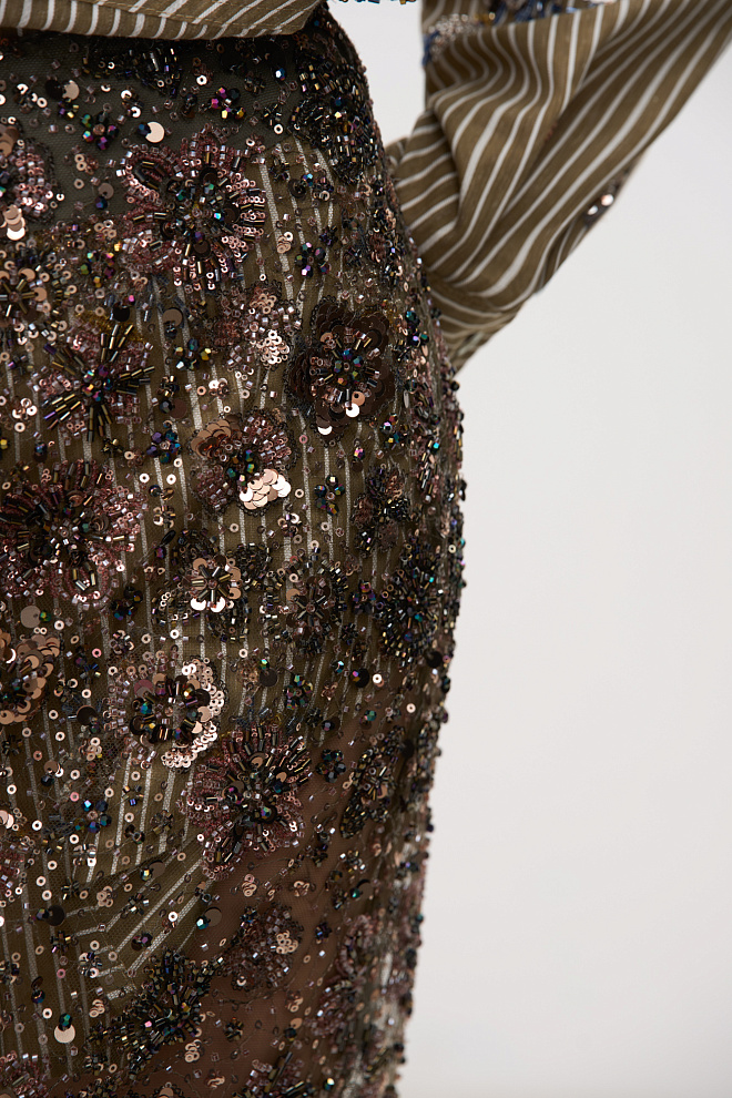 Юбка, расшитая бисером