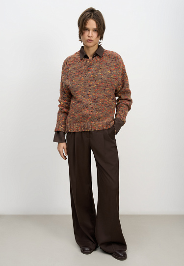 Буклированный джемпер из шерсти альпака