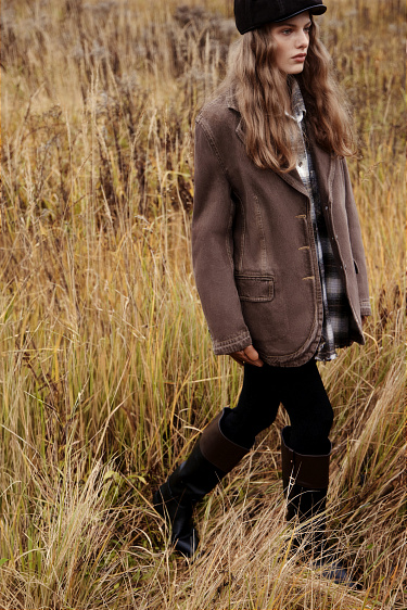 Рубашка в клетку из 100% хлопка