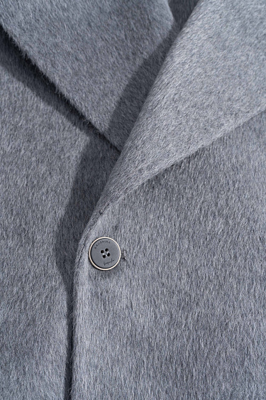 Короткий тренч из шерсти